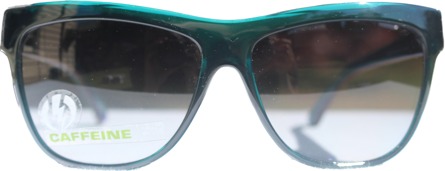 Electric Visual Caffeine Sunglasses Midnight Green/Grey Gradient