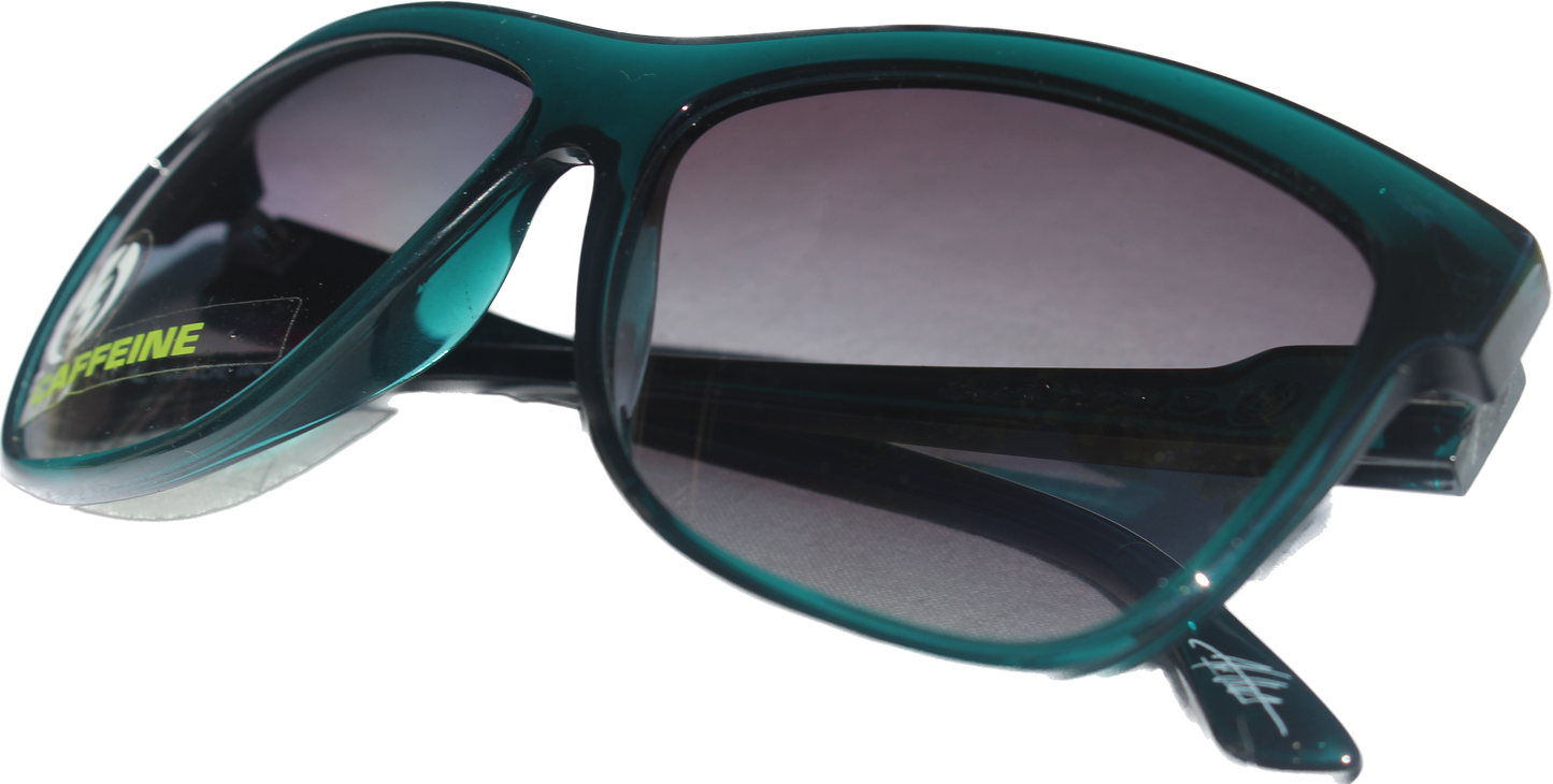 Electric Visual Caffeine Sunglasses Midnight Green/Grey Gradient