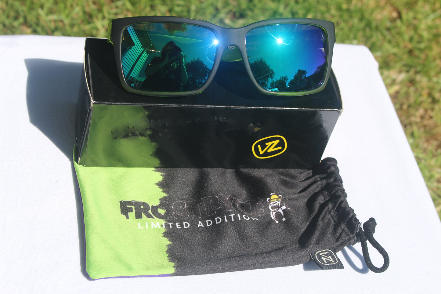 VonZipper Limited Edition Elmore Frostbyte Lime Sunglasses